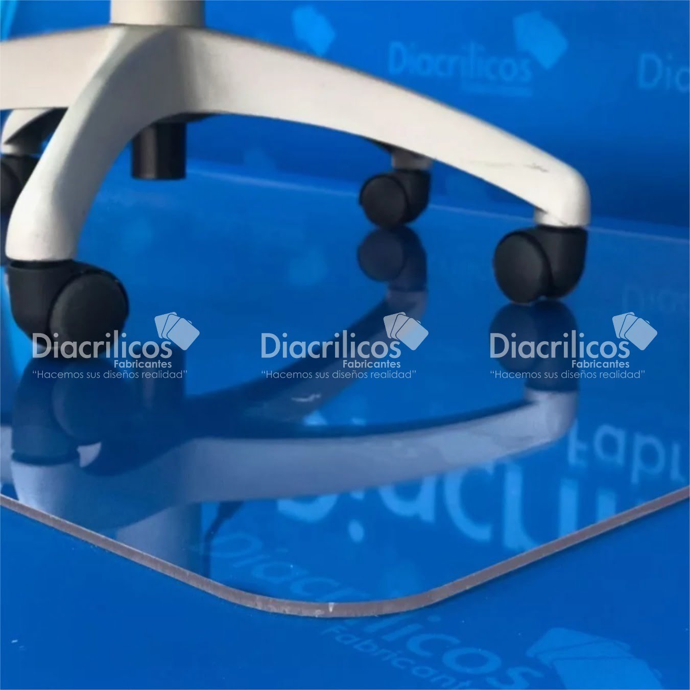 cubre alfombras en acrílico cristal