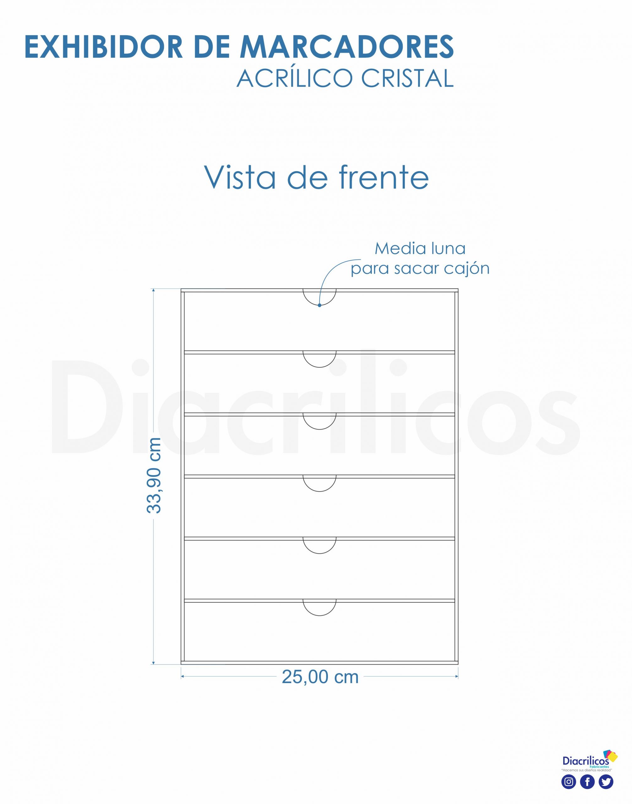 Organizador De Marcadores Mediano