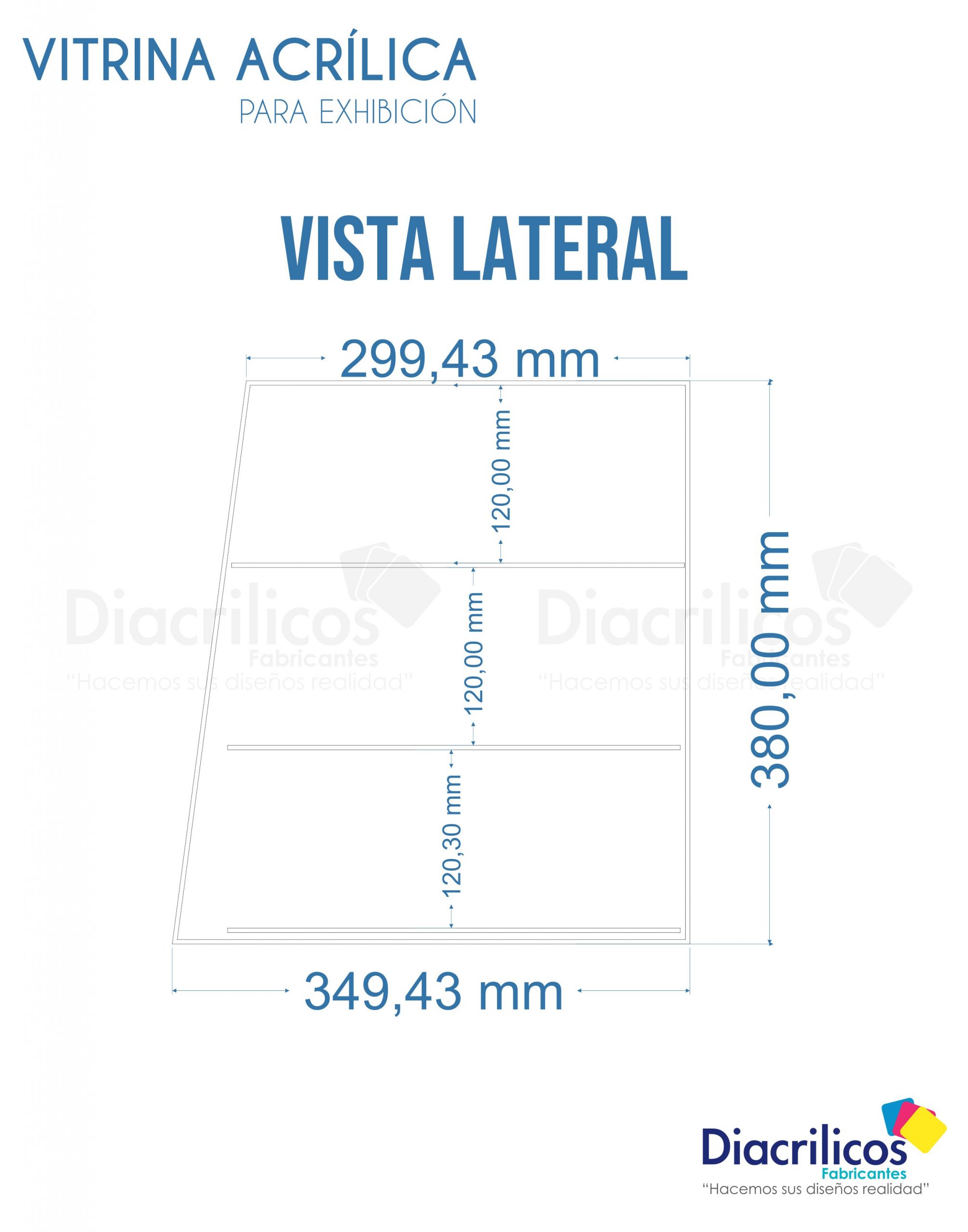 Vitrina Acrílica para Display
