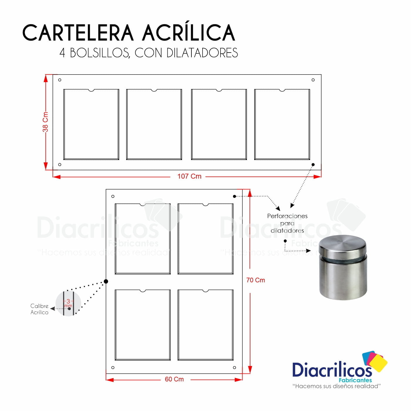 Cartelera con Bolsillos
