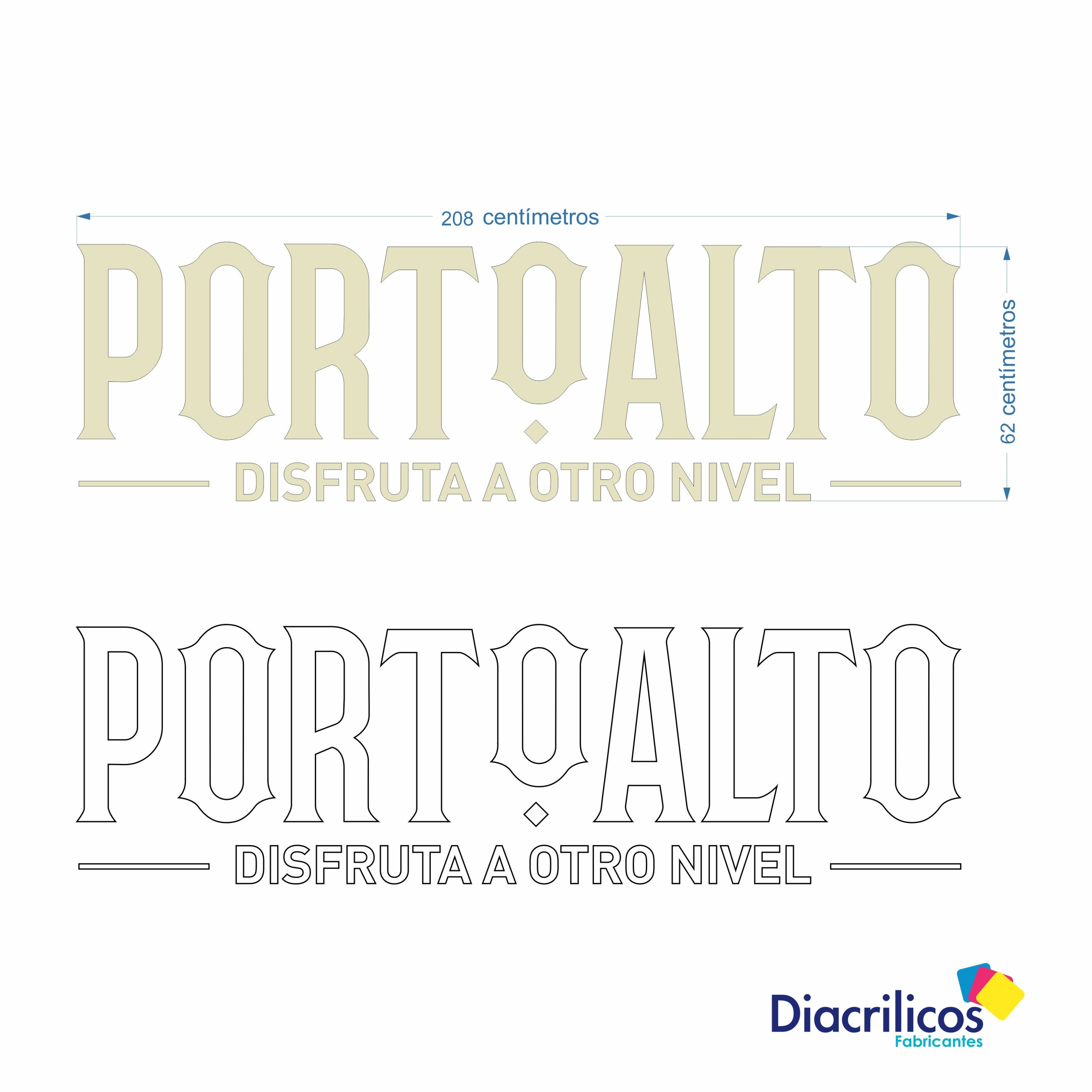 Aviso personalizado para exterior