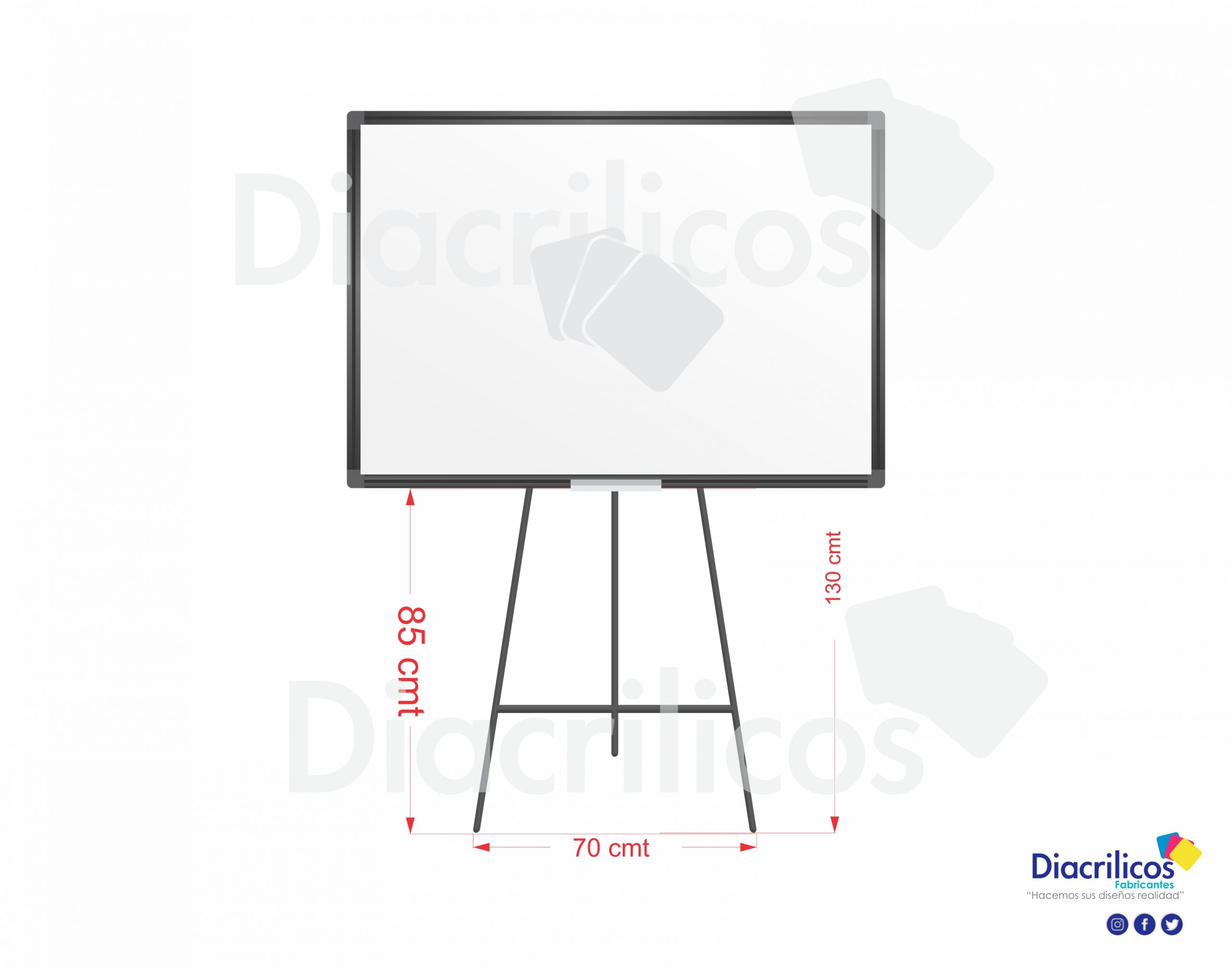 Trípode Metálico Para Tablero De Escritura