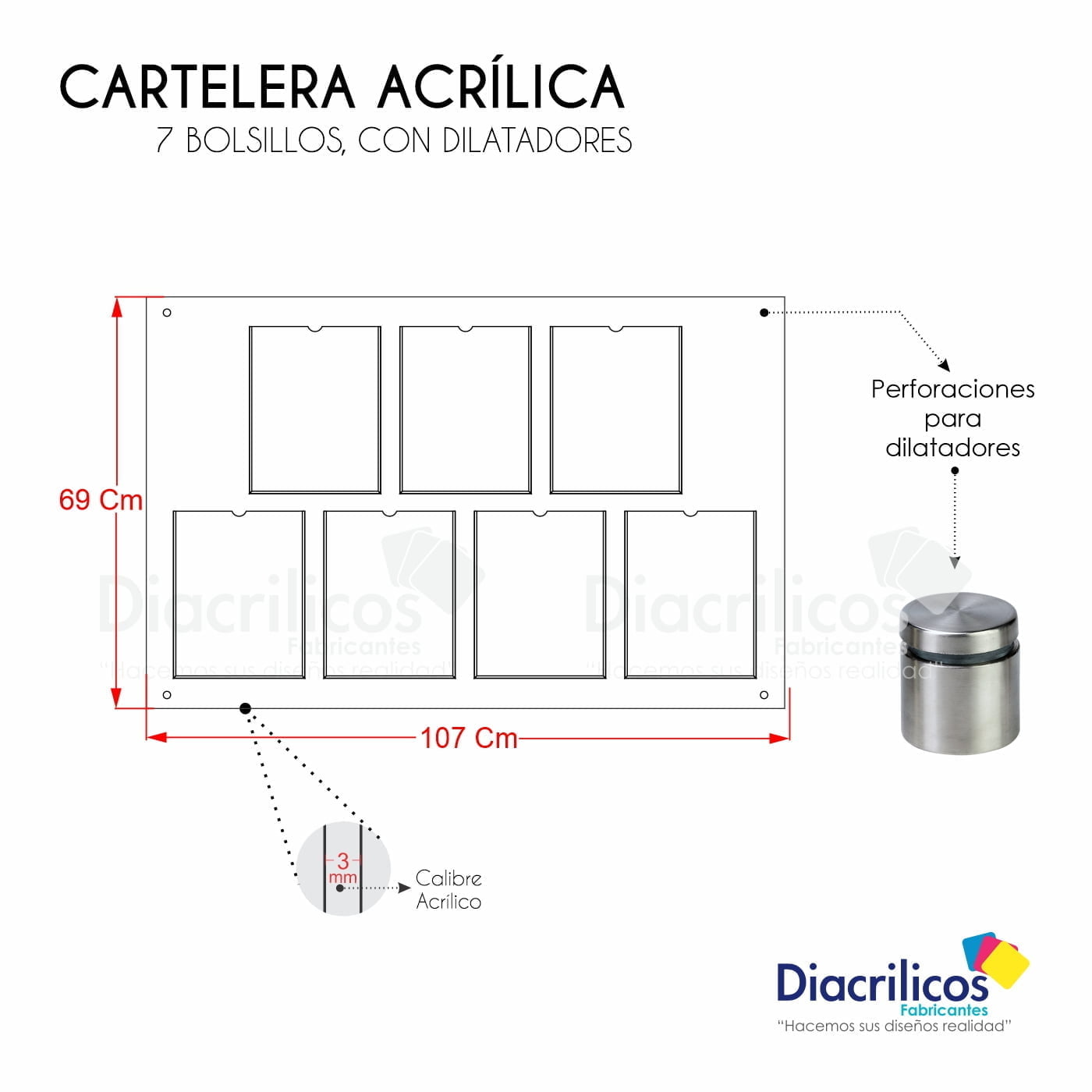 Cartelera con Bolsillos