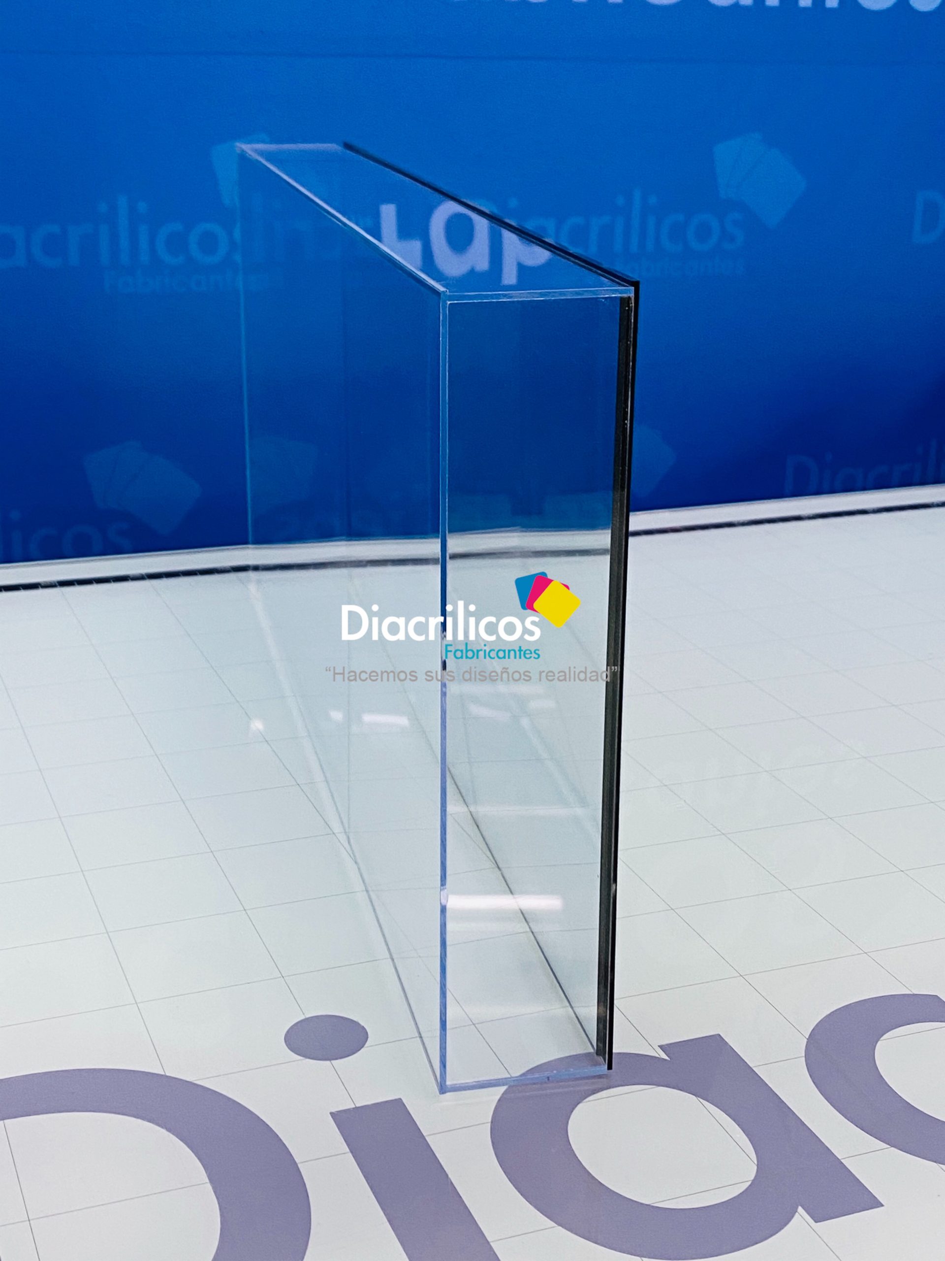 Tapa Maqueta Acrílica Piso Espejo Plata