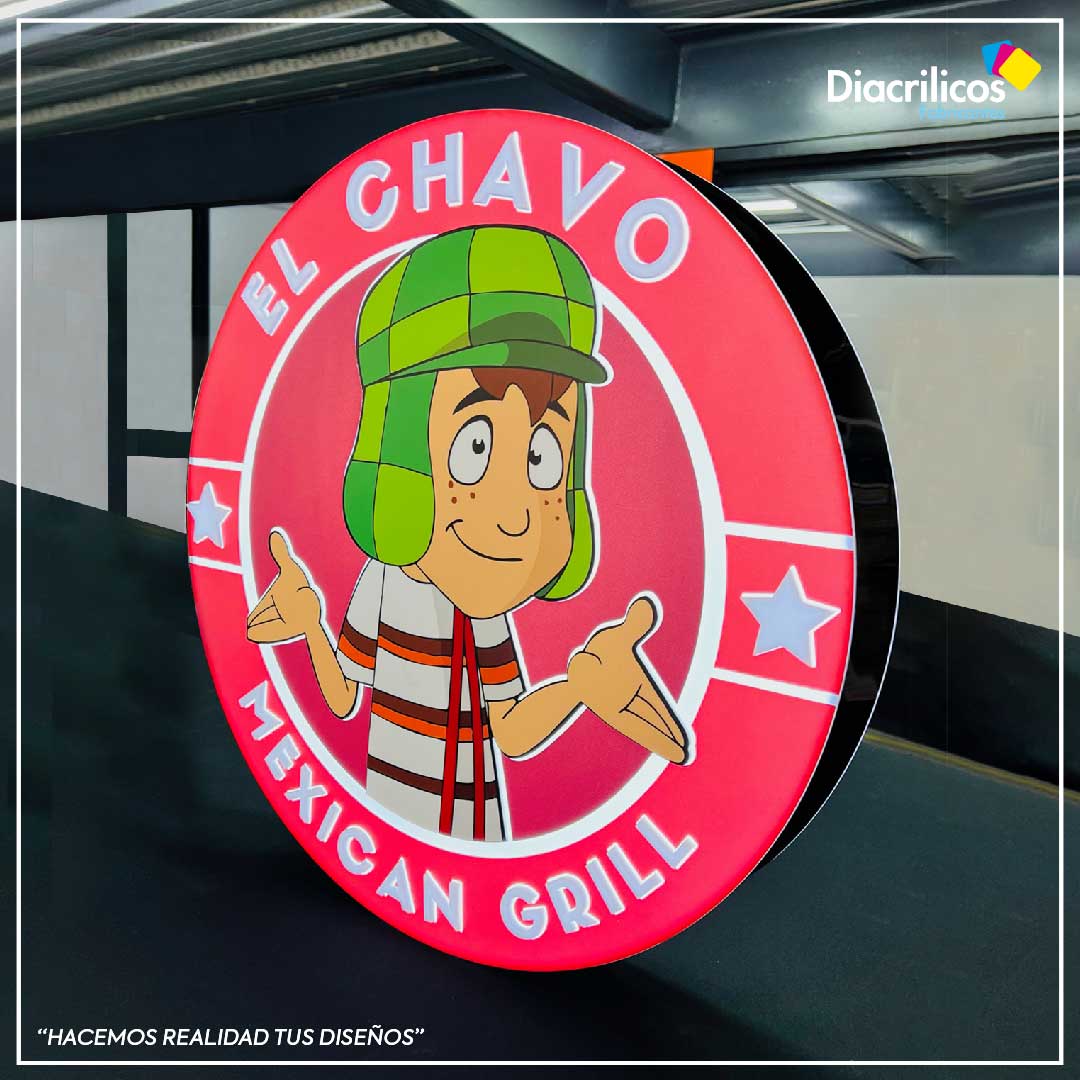 Avisos redondo para pared