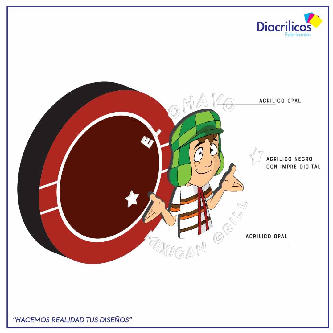 Avisos redondo para pared