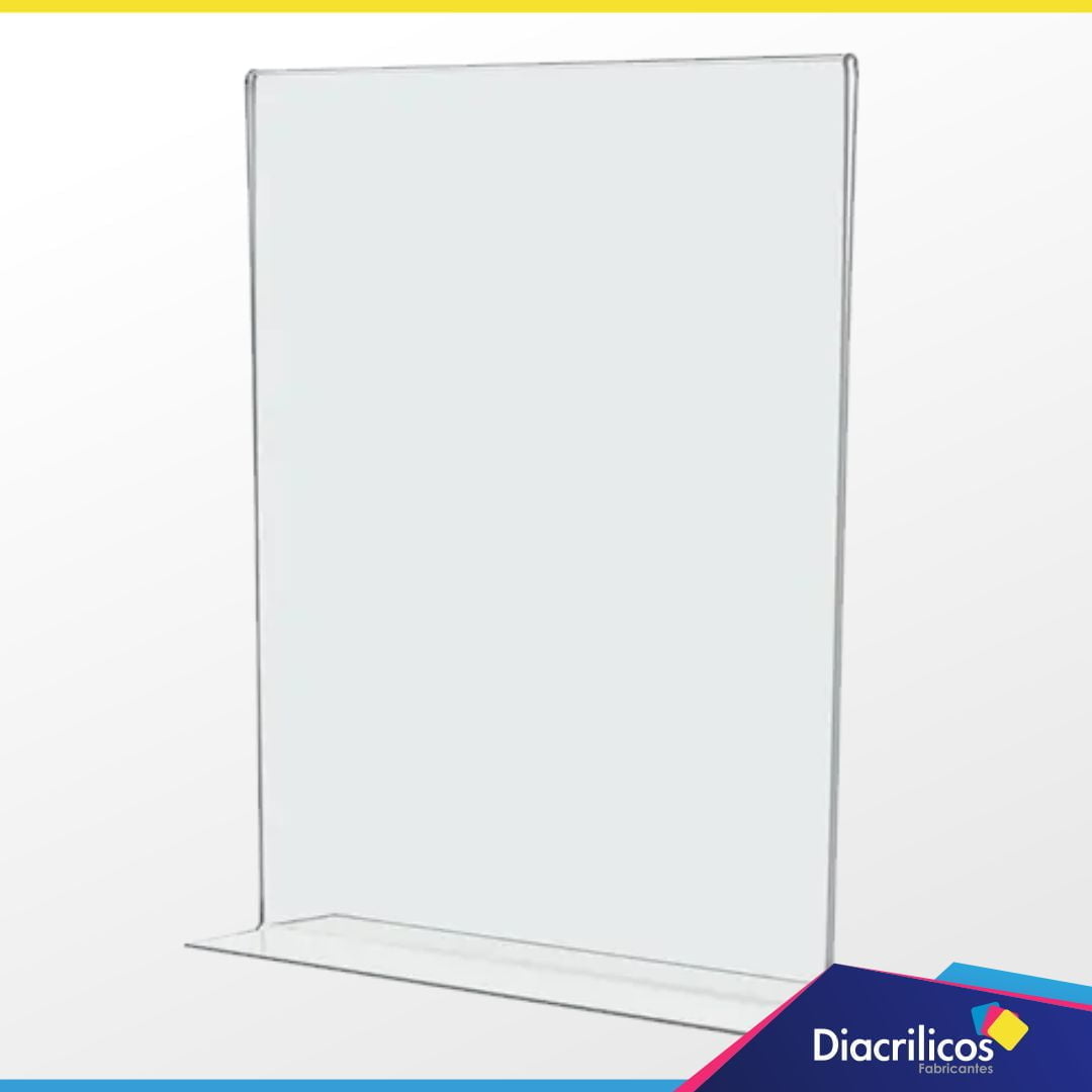 Portamenú Doble Pata en acrílico