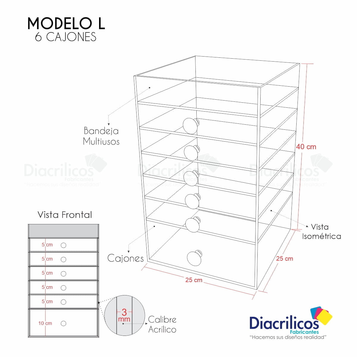 Organizador Para Maquillaje