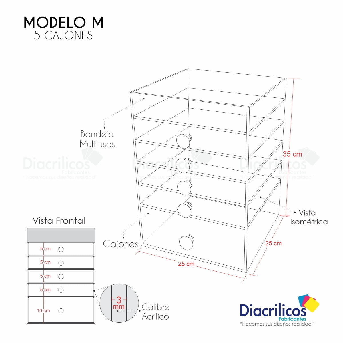 Organizador Para Maquillaje
