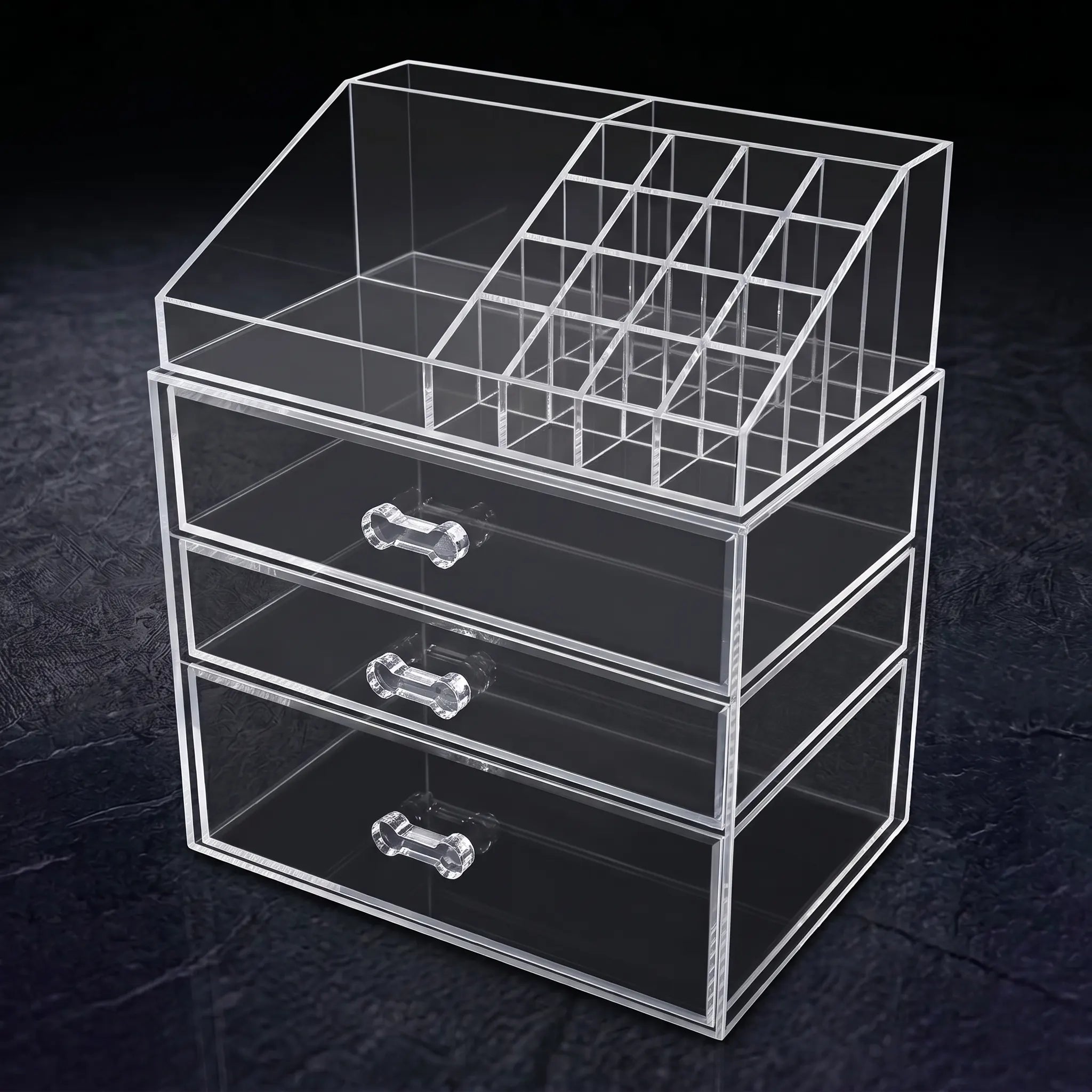 Organizador de acrílico para maquillaje