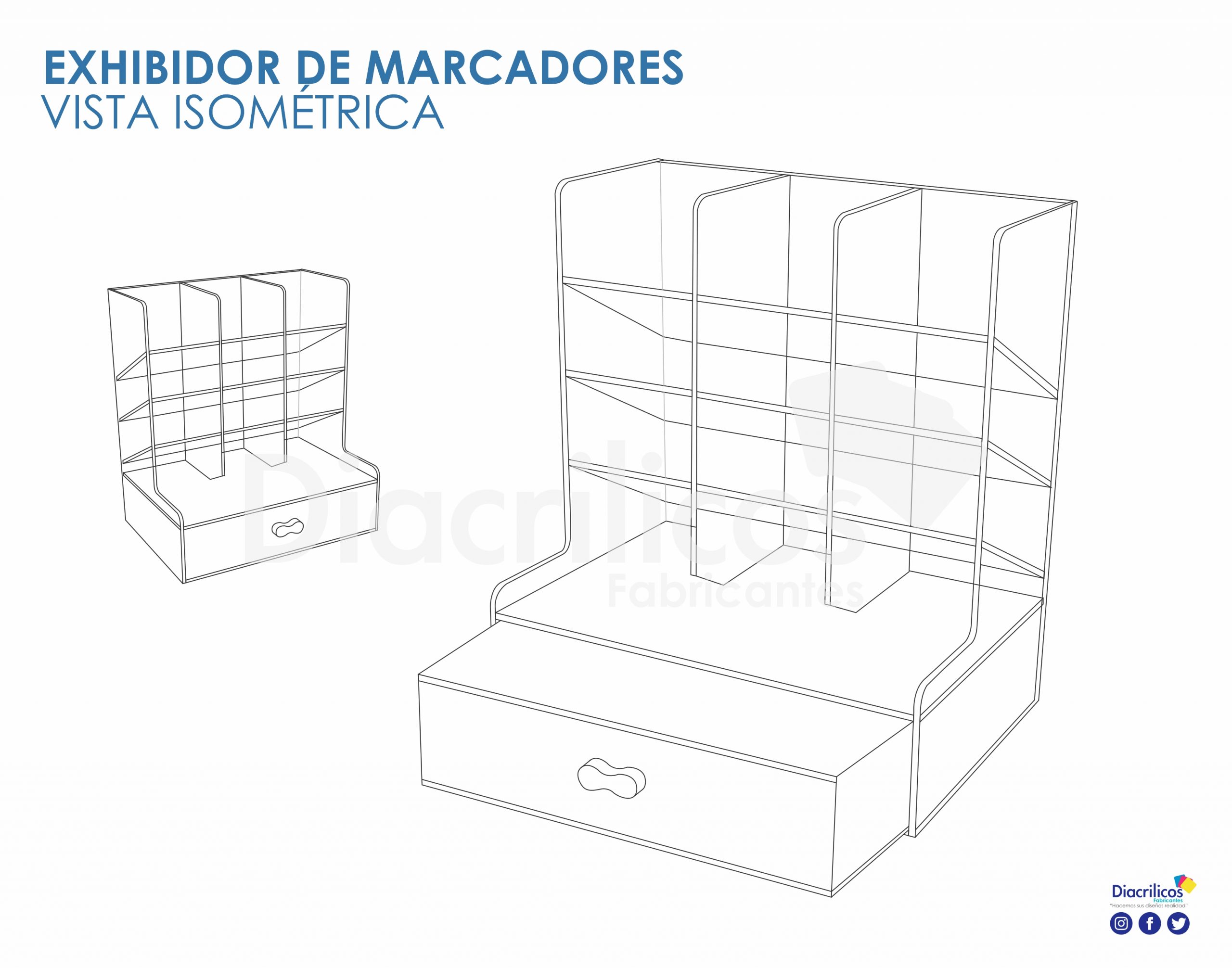 Organizador De Marcadores