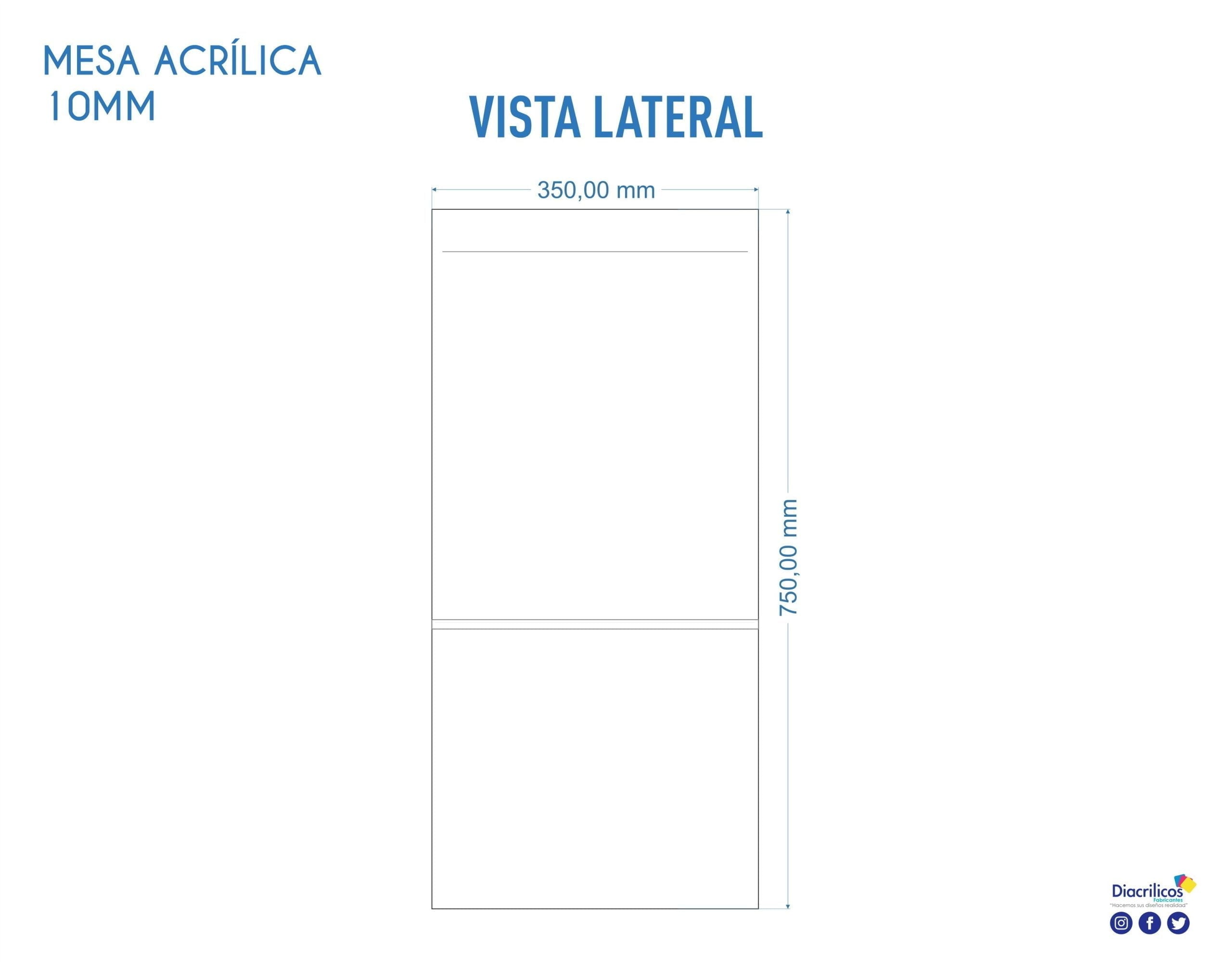 Mesa Acrílica Para Sala de Estar