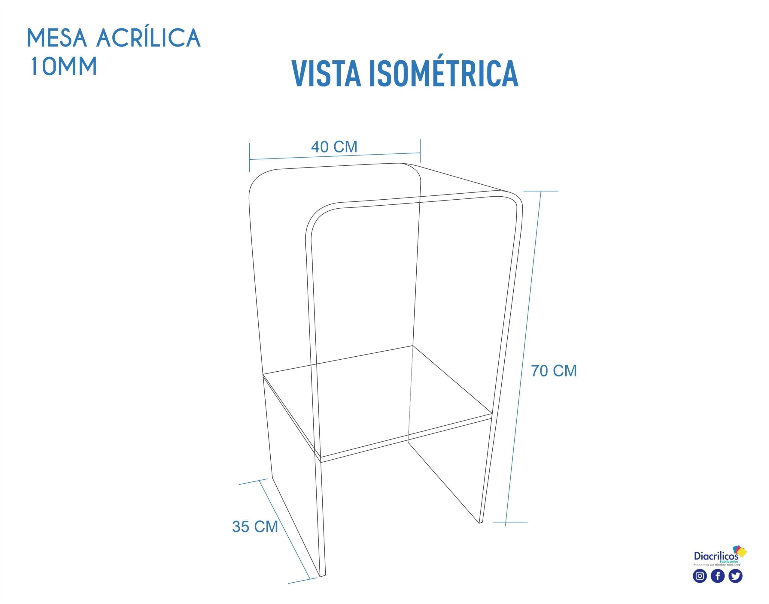 Mesa Acrílica Para Sala de Estar
