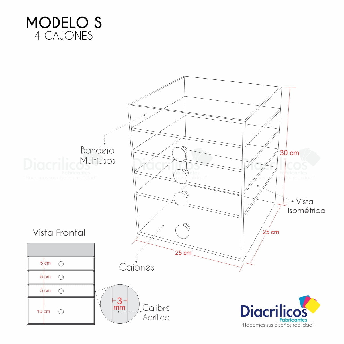 Organizador Para Maquillaje