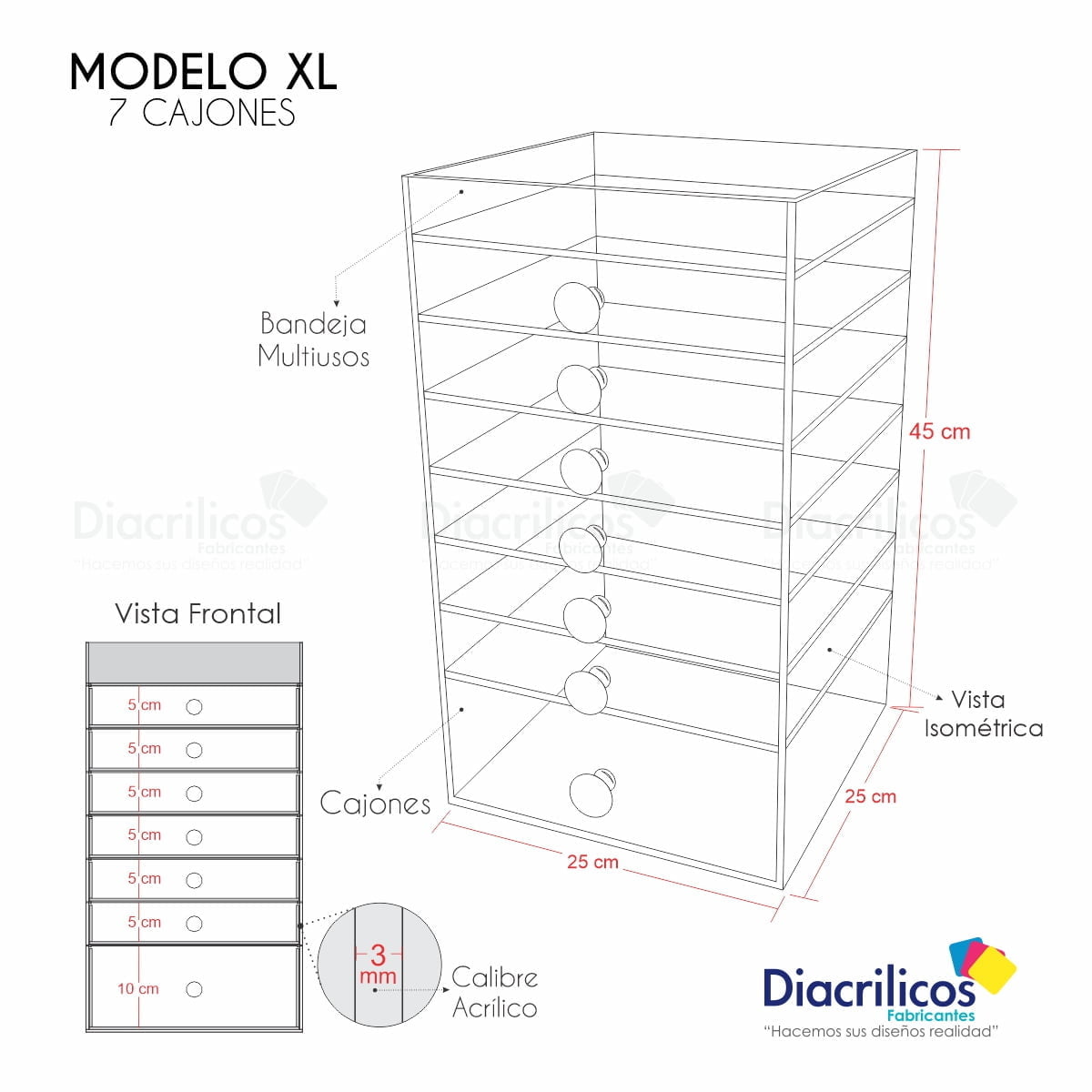 Organizador Para Maquillaje