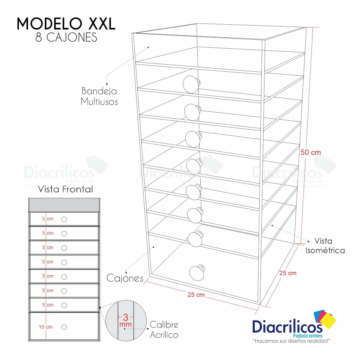 Organizador Para Maquillaje
