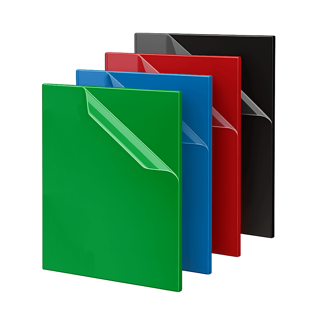 Láminas de acrílico reciclada de colores