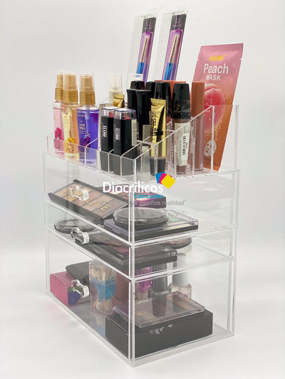 Organizador en acrílico para maquillaje