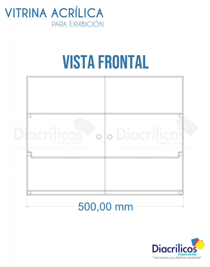 Vitrina Acrílica para Display
