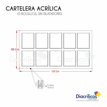 Cartelera con Bolsillos