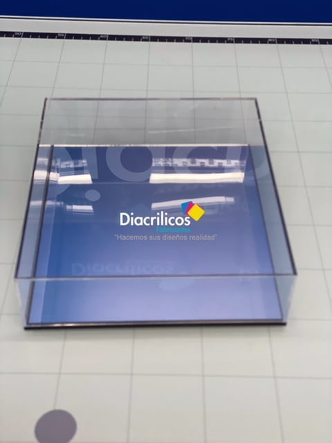Tapa Maqueta Acrílica Piso Espejo Plata