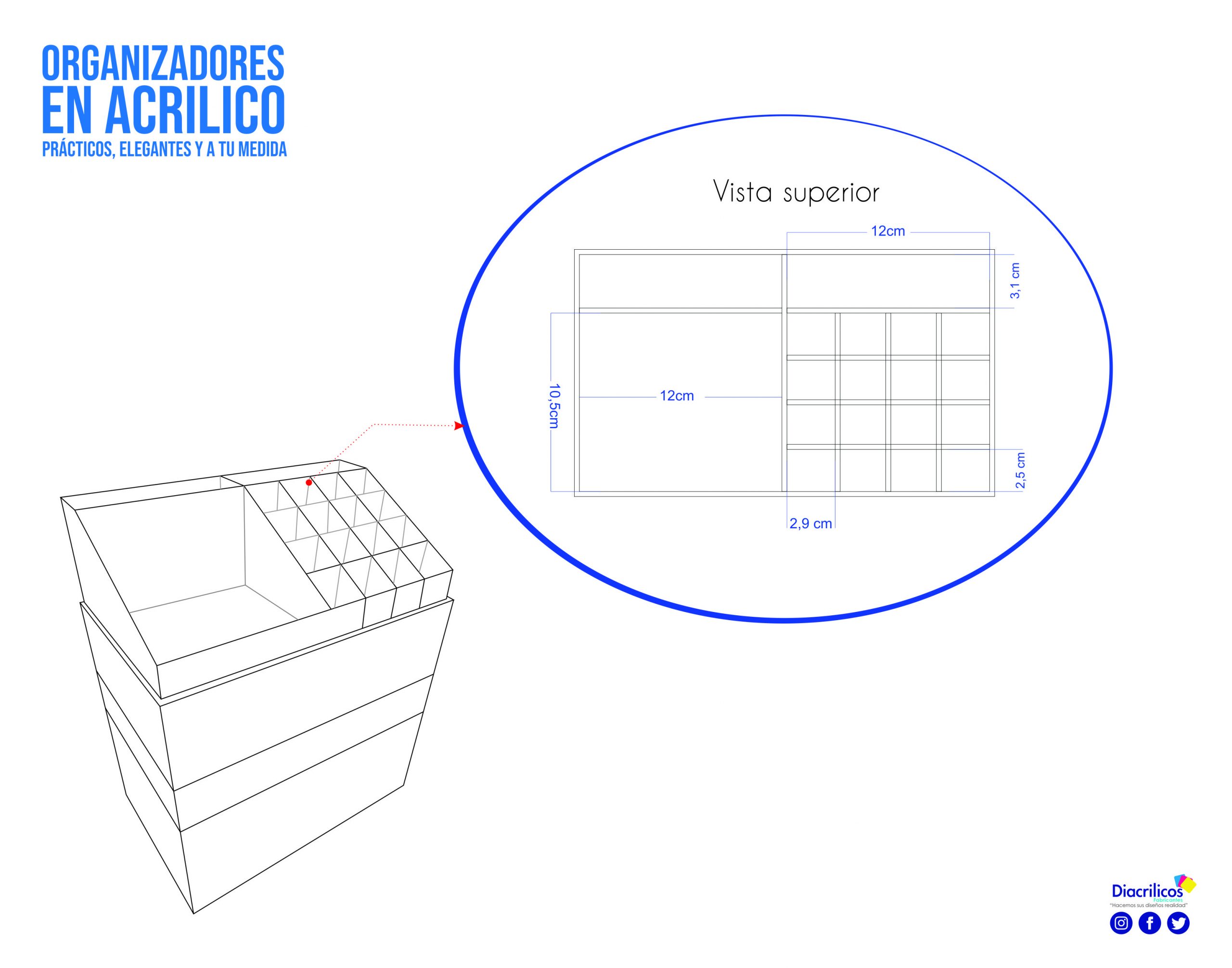 Organizador Para Maquilaje