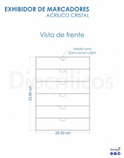 Organizador De Marcadores Mediano