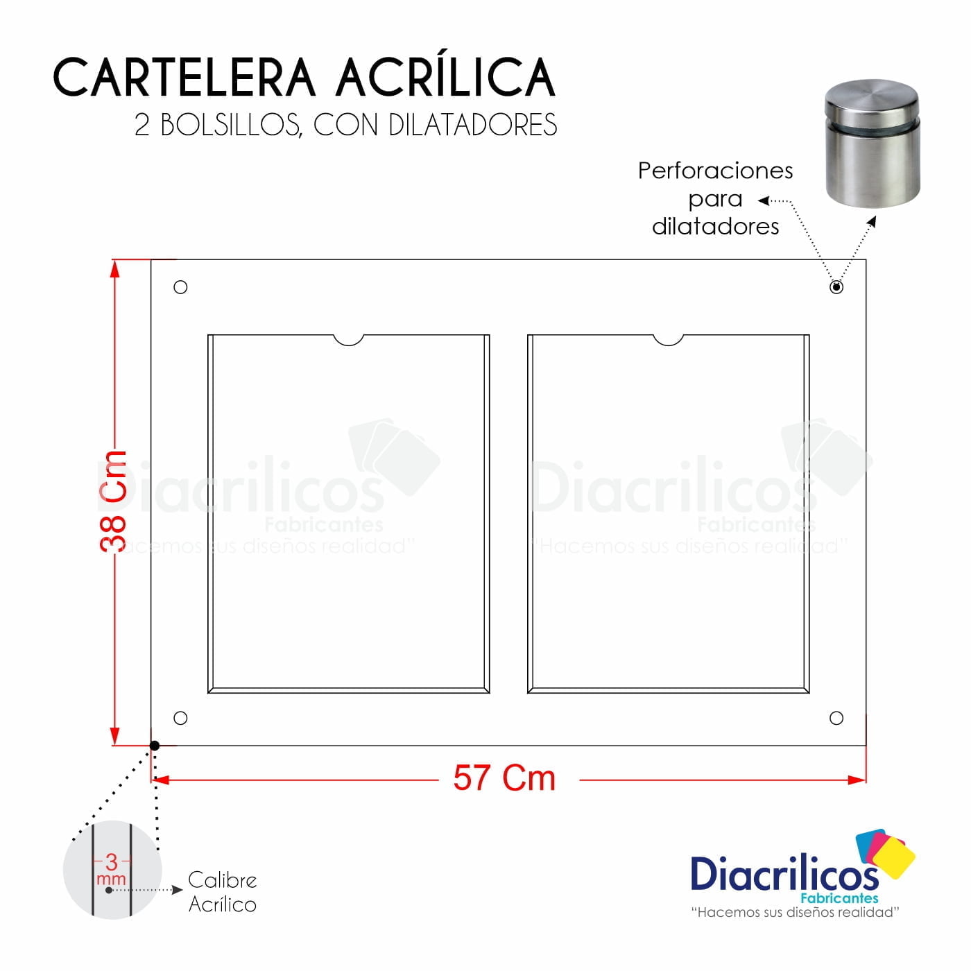 Cartelera con Bolsillos