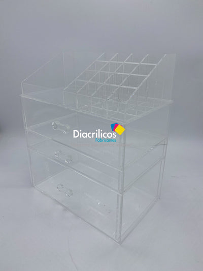Organizador en acrílico para maquillaje
