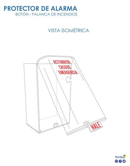Protector De Alarma - Botón - Palanca De Incendios