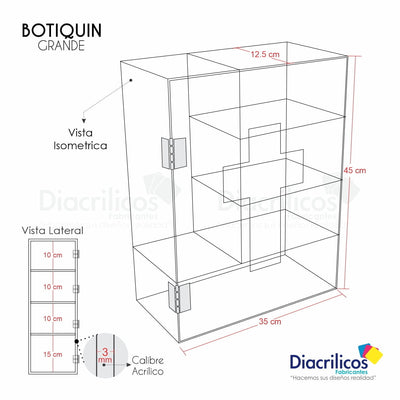 Botiquín Grande en acrílico opal