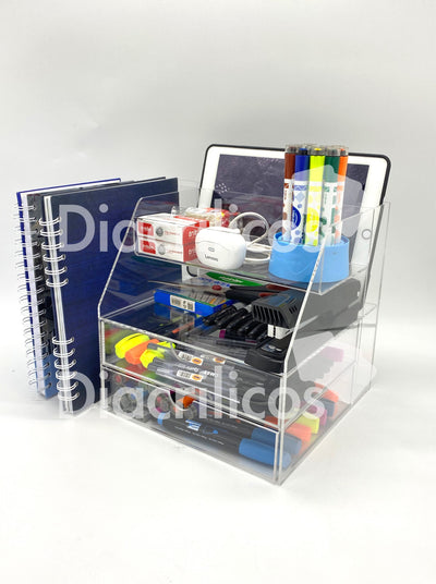 Organizador en acrílico para escritorio