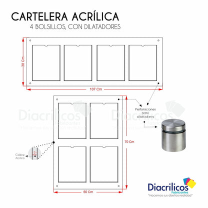 Cartelera con Bolsillos