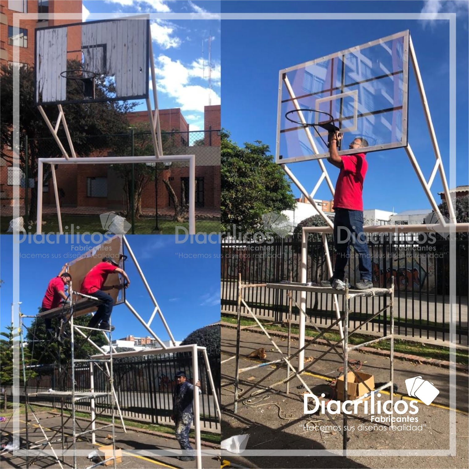 Tablero de Baloncesto en acrílico