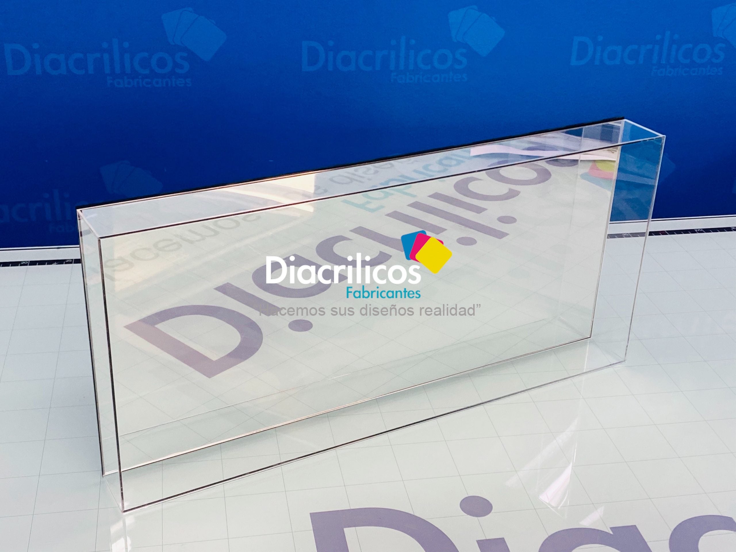 Tapa Maqueta Acrílica Piso Espejo Plata