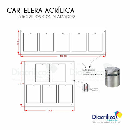 Cartelera con Bolsillos