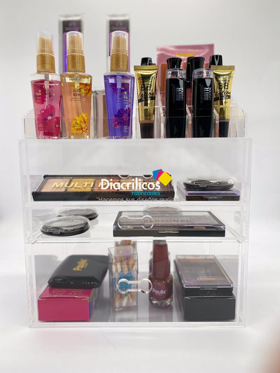 Organizador en acrílico para maquillaje