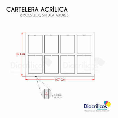 Cartelera con Bolsillos