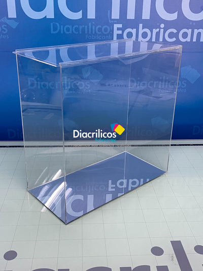 Caja en Acrílico con Puerta Corrediza