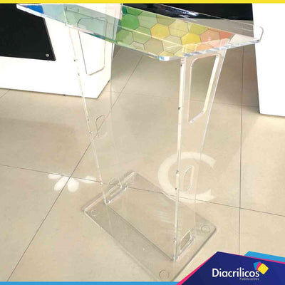 Atril en acrílico cristal personalizado