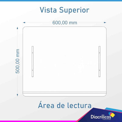 Atril en acrílico cristal personalizado