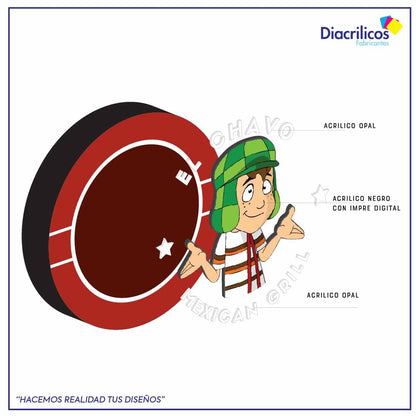 Avisos redondo para pared