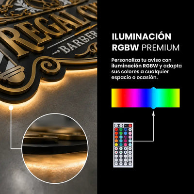 Avisos de acrílico 3D
