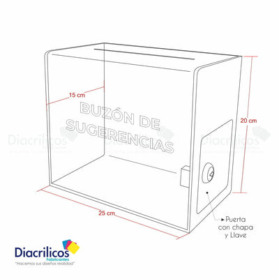 Buzón de Sugerencias en acrílico