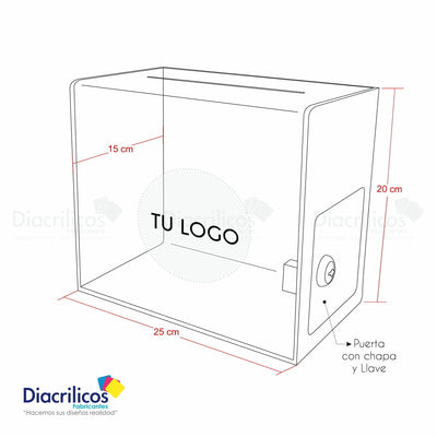 Buzón de Sugerencias en acrílico Personalizado