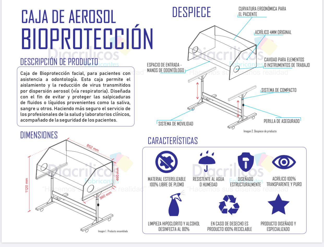 Caja Aerosol De Bioprotección Para Odontología