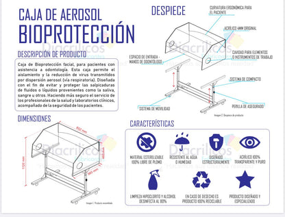 Caja Aerosol De Bioprotección Para Odontología