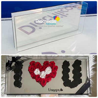 Tapa maquetas con detalles en acrílico tipo espejo
