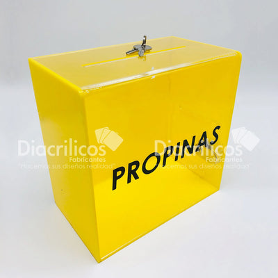Buzón en acrílico para propinas