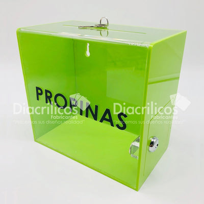Buzón en acrílico para propinas
